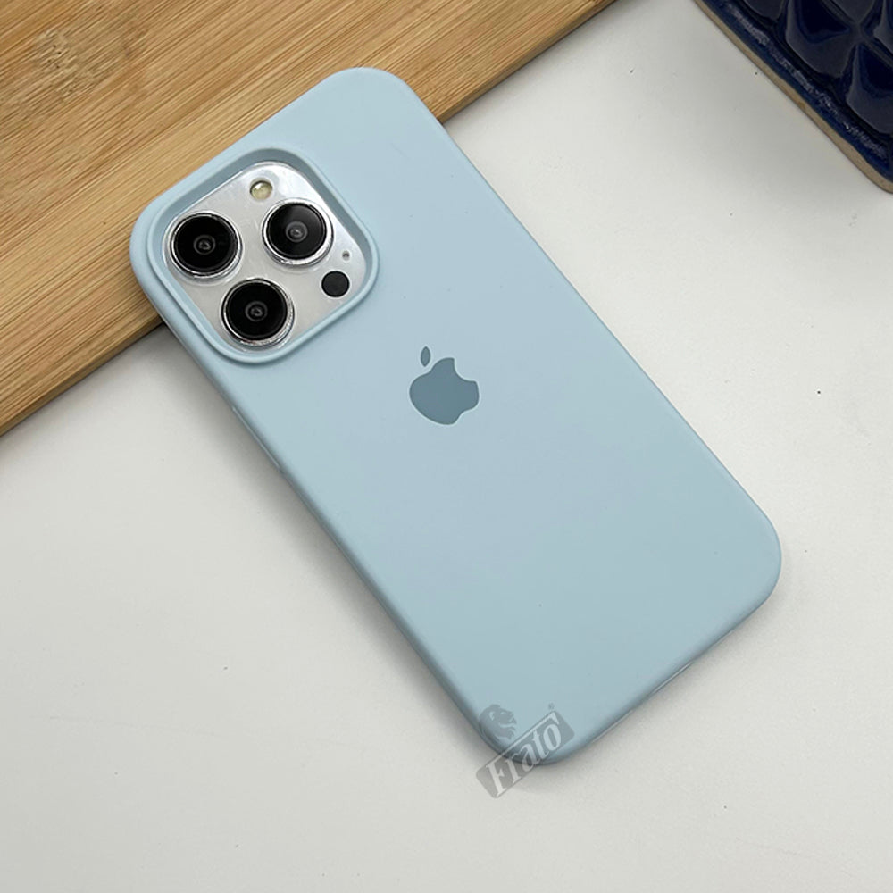 iPhone 15 Series Liquid Silicone Case Cover Baby Blue – FRATO