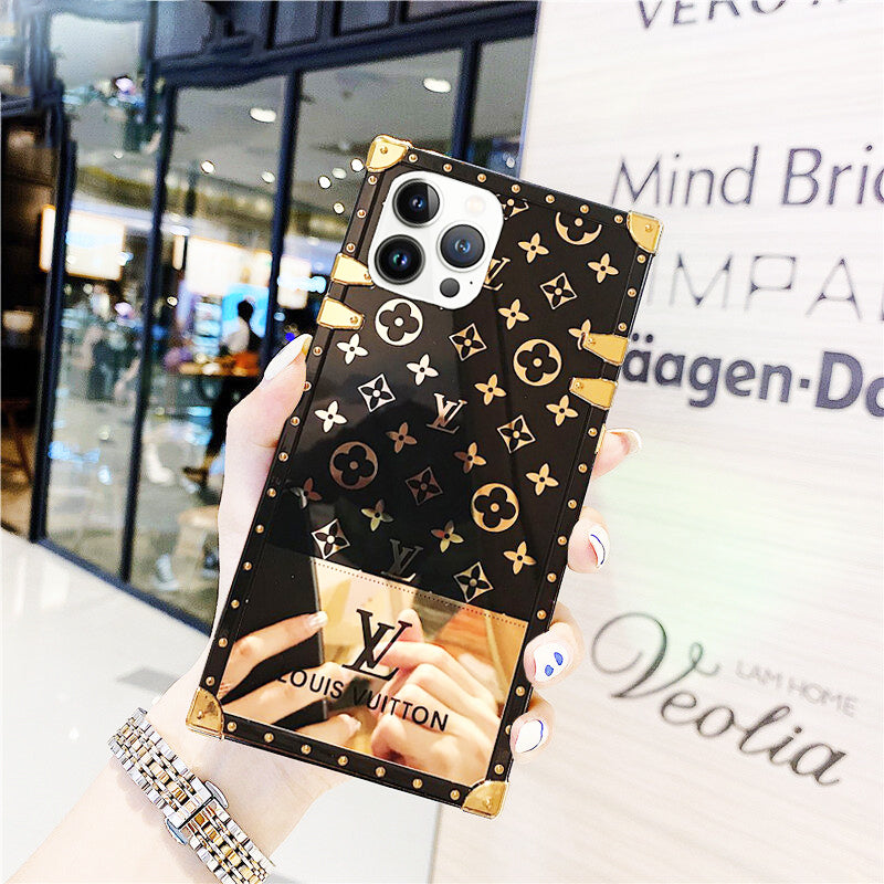 Louis Vuitton Monogram Trunk iPhone Case - Black Phone Cases