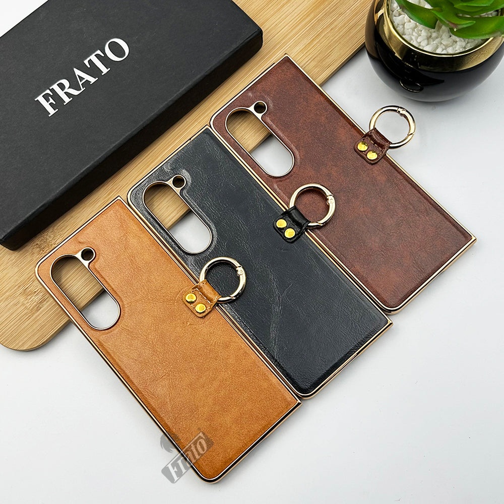 Samsung Galaxy Z Fold 5 Luxurious Crafted Gold Series Case Cover – FRATO