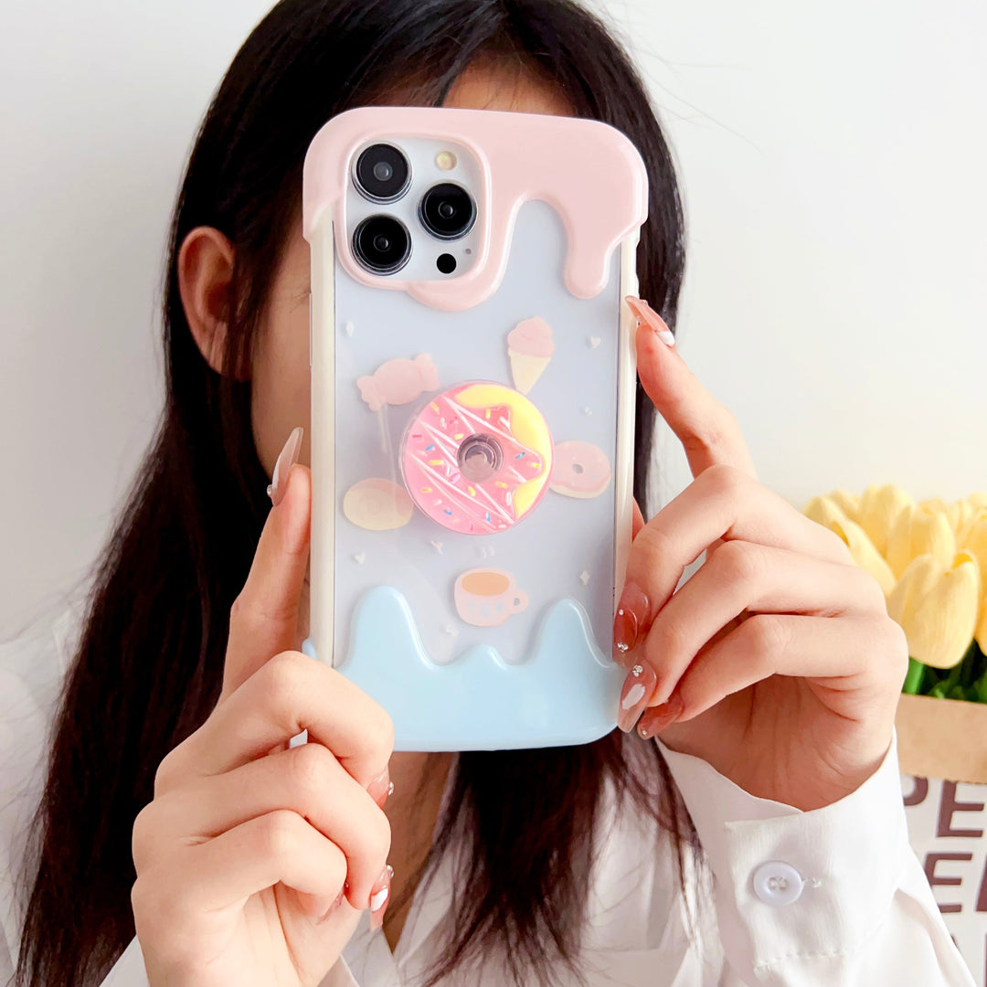 iPhone Donut Style Holder Transparent Designer Case