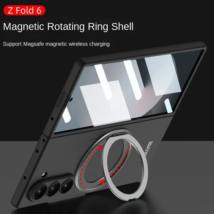 Samsung Galaxy Z Fold 6 Rotating Bracket Magnetic Ring MagSafe Case