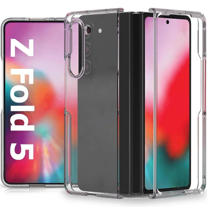 Samsung Galaxy Z Fold 5 Transparent Cristal Hard Shell Cover Case