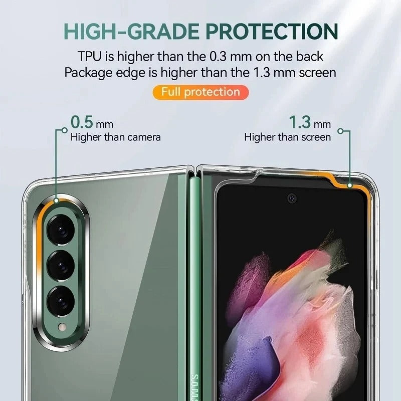 Samsung Galaxy Z Fold 3 Transparent Cristal Hard Shell Cover Case