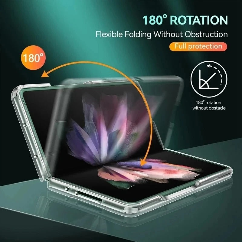 Samsung Galaxy Z Fold 5 Transparent Cristal Hard Shell Cover Case