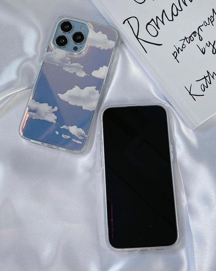 iPhone Holographic Cloud Pattern Case Cover