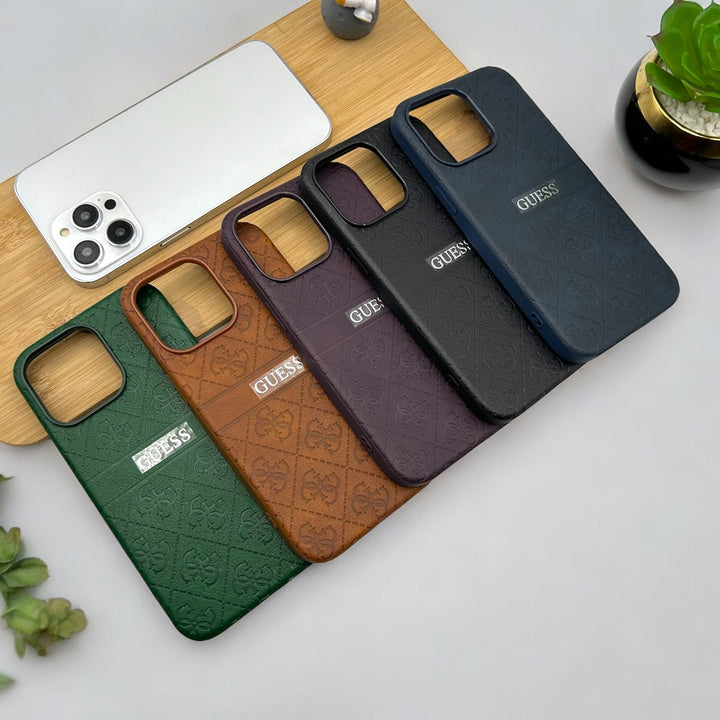 Luxury GS Fashion Leather Brand Case Cover