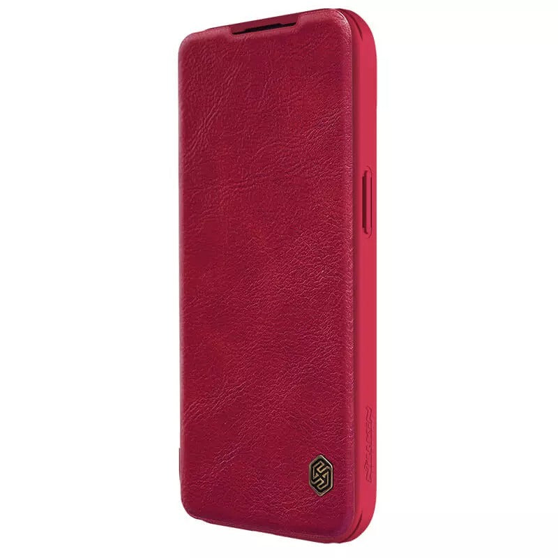 iPhone 13 Pro Camera Protection QIN Leather Flip Case (Red)