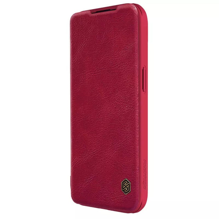 iPhone 13 Pro Camera Protection QIN Leather Flip Case (Red)