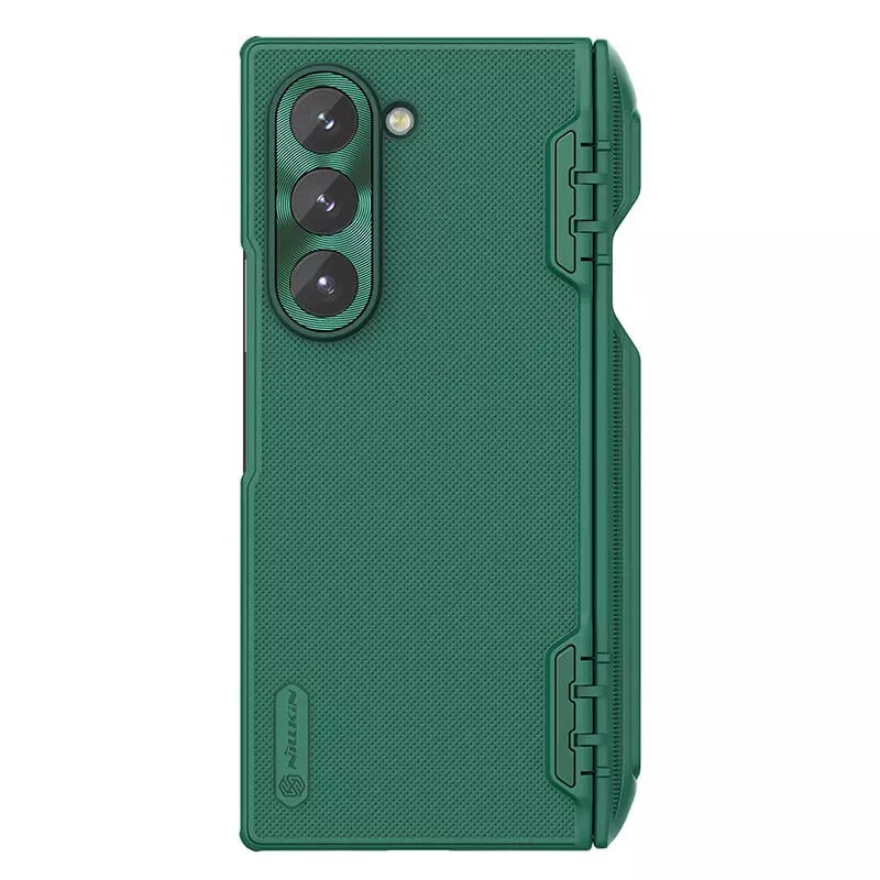 Samsung Galaxy Z Fold 6 5G Nillkin Super Frosted Shield Folding S Pen Holder Cover GREEN