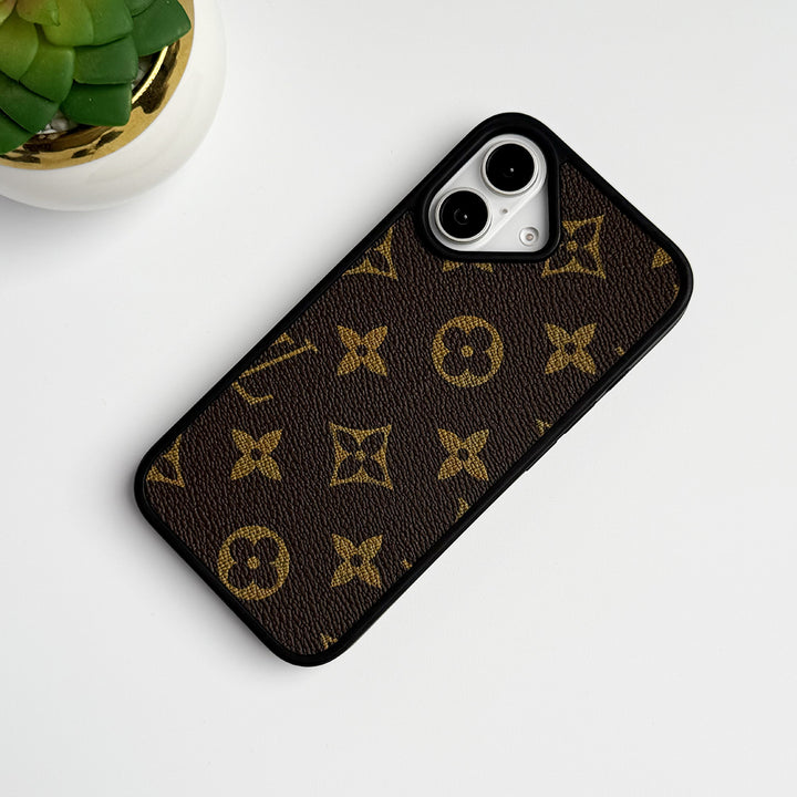 iPhone Luxury Brand Phone Case ( Dark Brown )