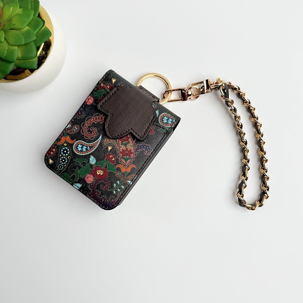 Samsung Galaxy Z Flip 4 Indian Art Designer Cover With  Bracelet and Card Holder