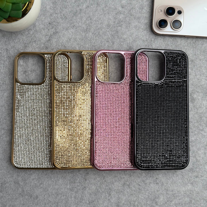 iPhone 16 Series Luxury Diamond Stone Phone Case Cover