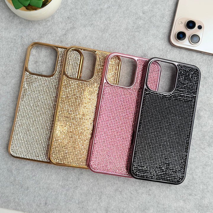 iPhone 16 Series Luxury Diamond Stone Phone Case Cover