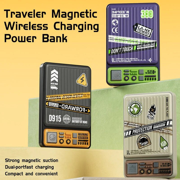 Traveller Series 10000 mAh MagSafe Wireless Power Bank