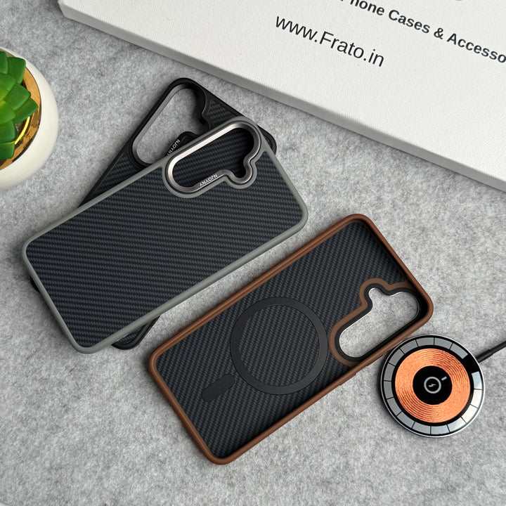 Samsung Galaxy S25 Carbon Fiber Design MagSafe Cover