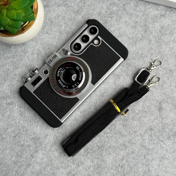 Samsung Galaxy S25 3D Retro Vintage Camera Case Cover