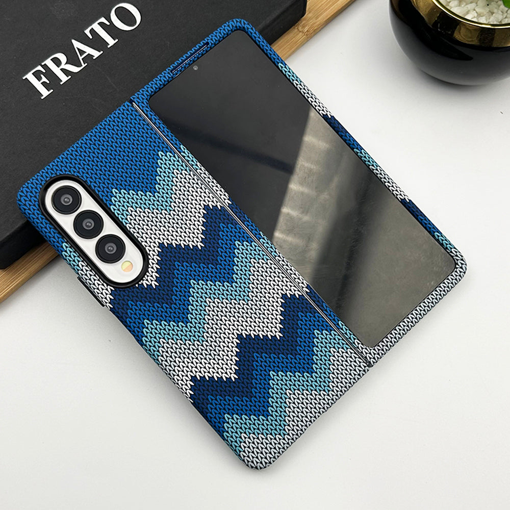 Samsung Galaxy Z Fold 4 Woolen Texture Pattern Case Cover