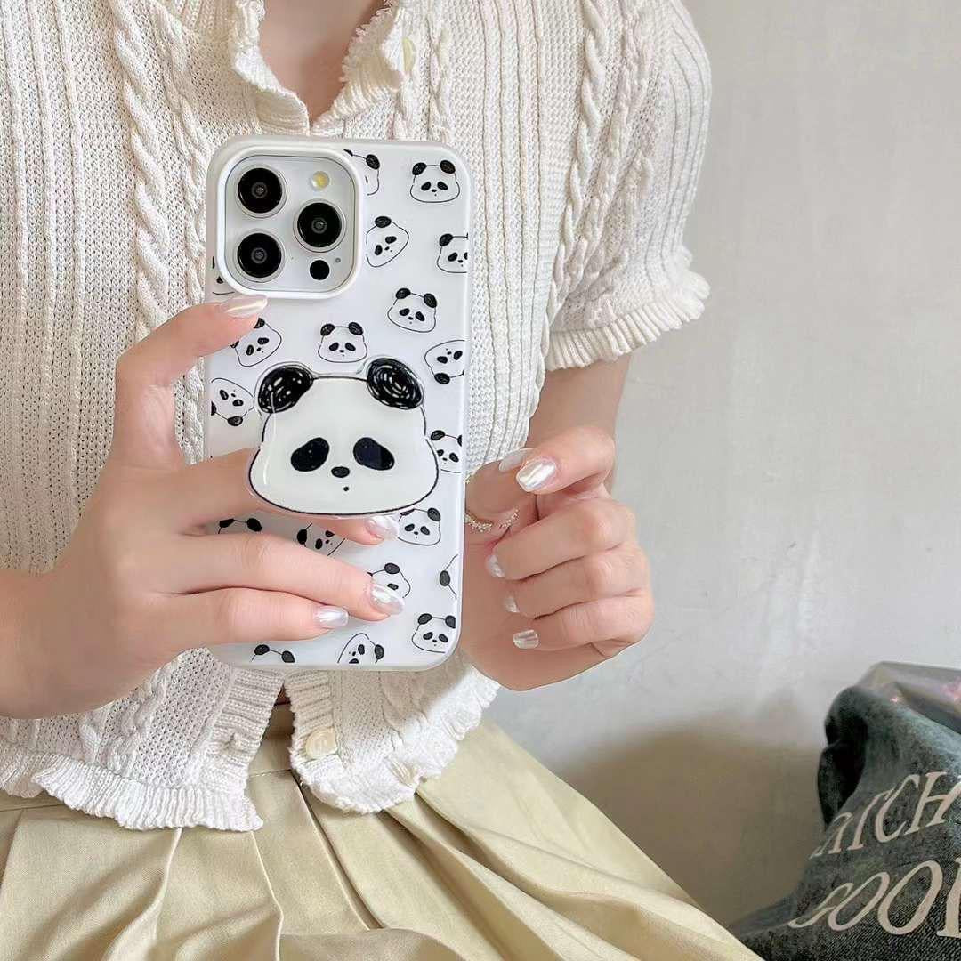 iPhone Panda Cover With Panda holder