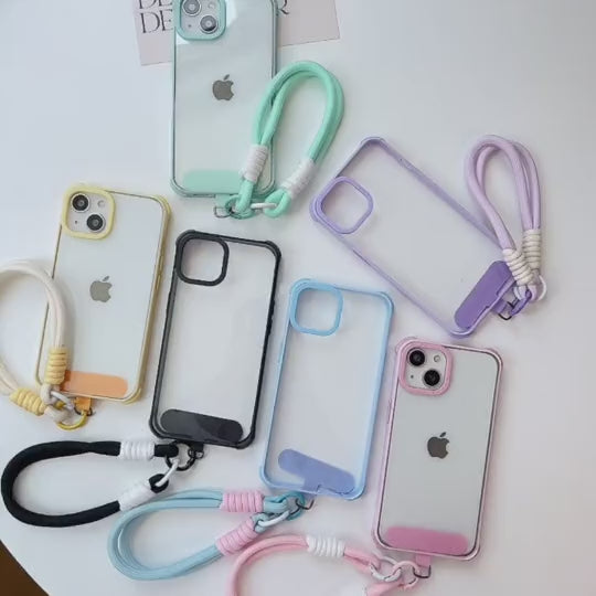 iPhone Candy Shockproof Cord Lanyard Case