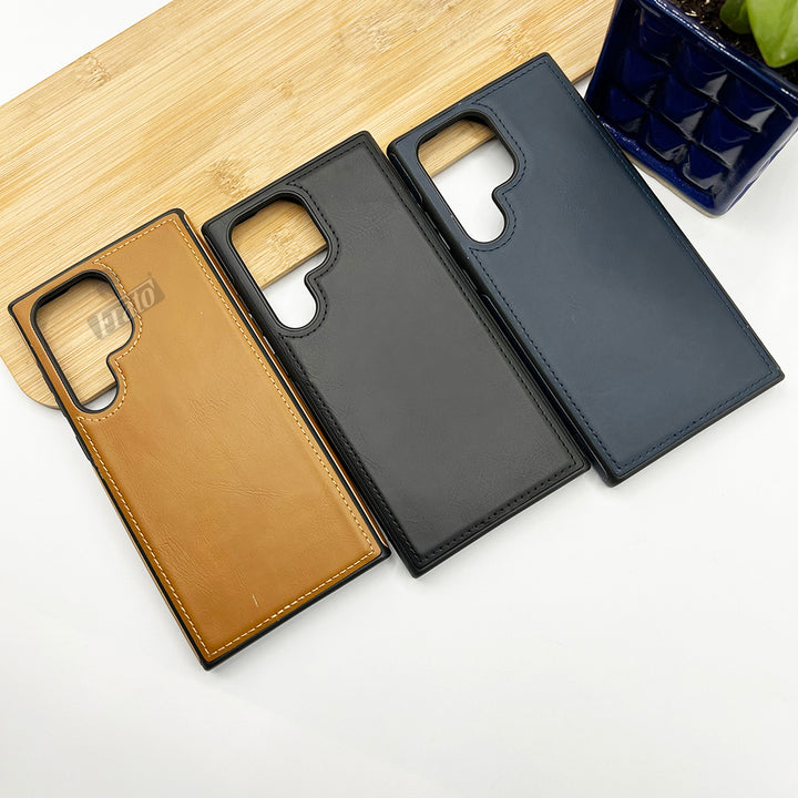 Samsung Galaxy S23 Series Luxury PU Leather Back Cover