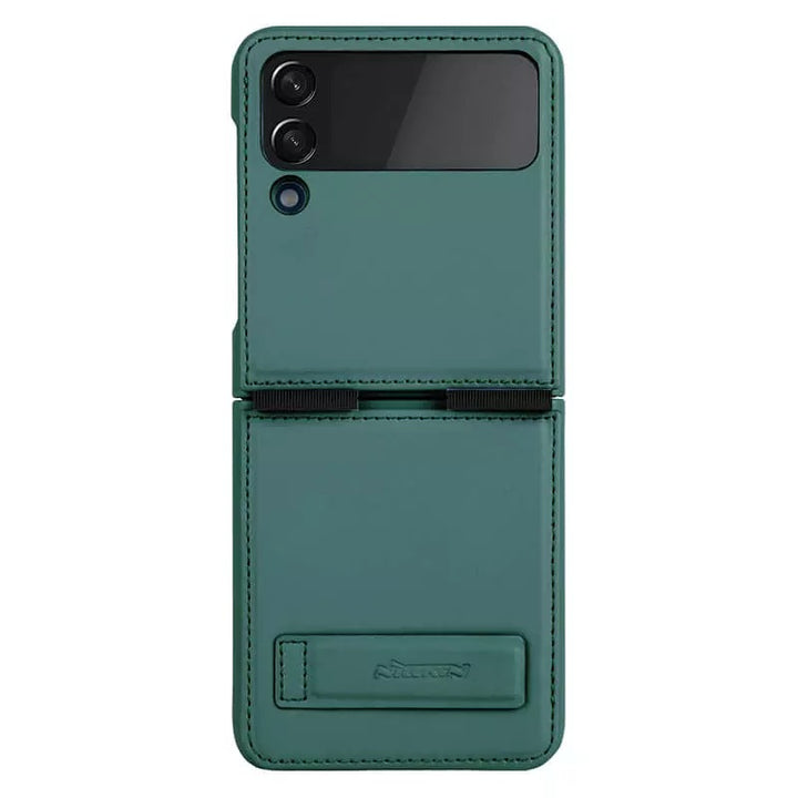 Samsung Galaxy Z Flip 4 5G Qin Vegan leather Cover ( Green )